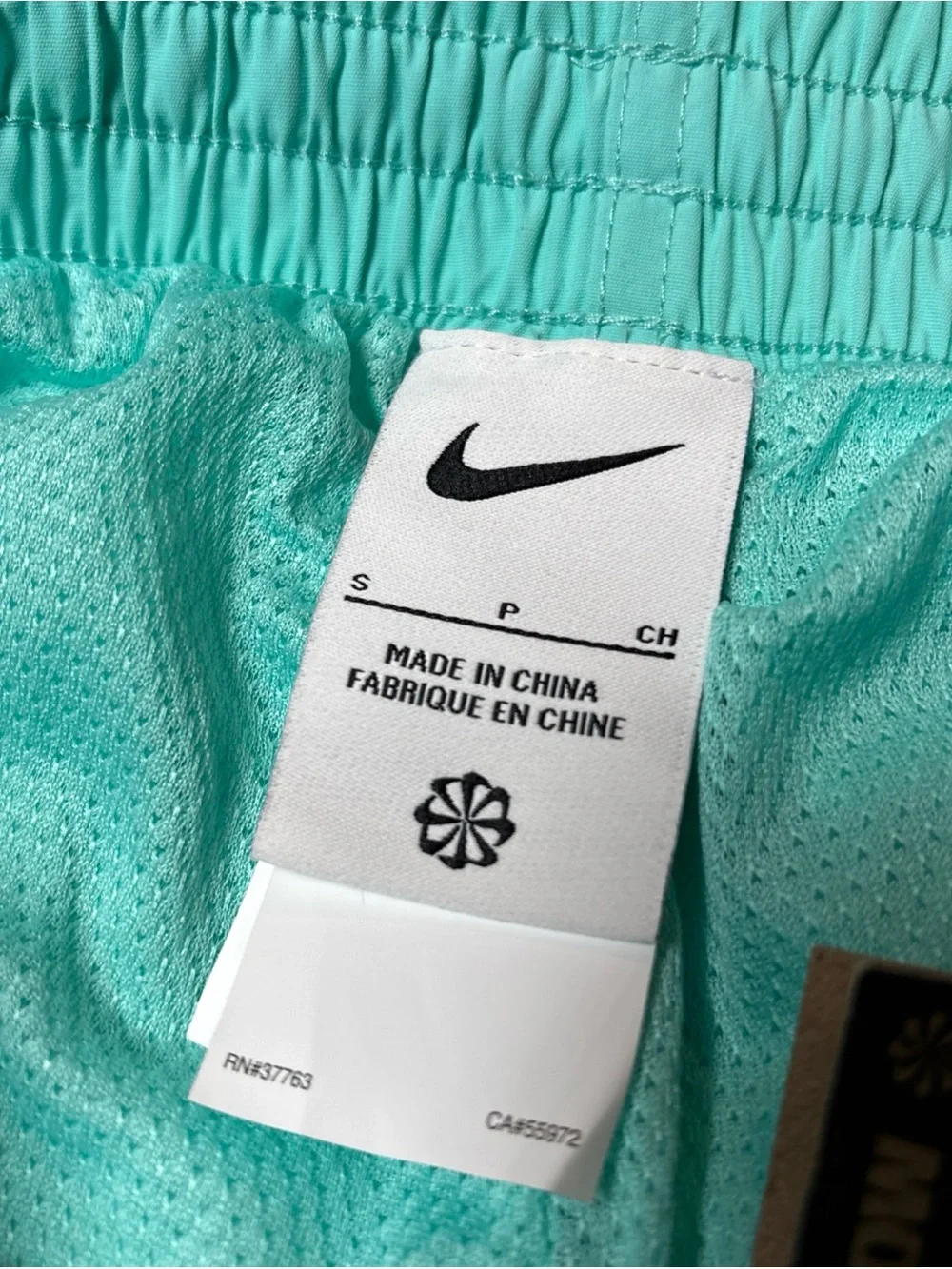 Nike Swim Volley Shorts Blue Big Swoosh Logo Mesh Lined Men's Small NWT